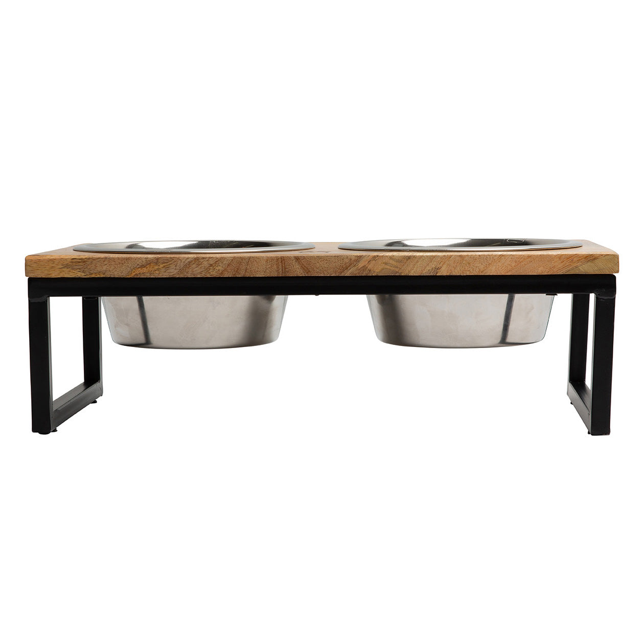 Wood & Metal Elevated Feeder by GF Pet.us