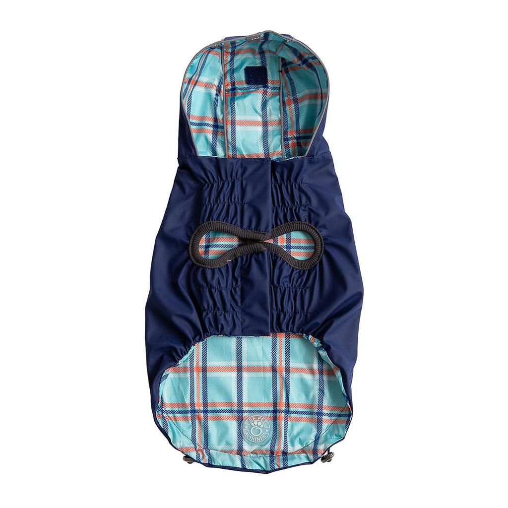 Reversible Elasto-Fit Raincoat - Navy by GF Pet.us