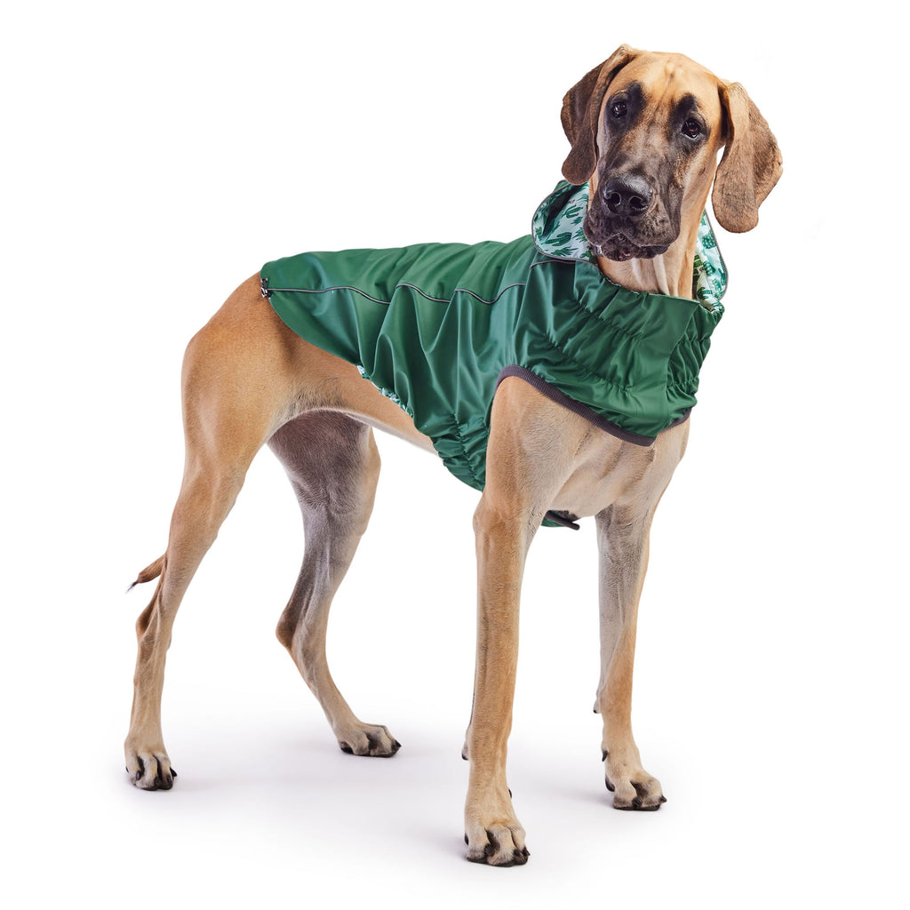 Reversible Elasto-Fit Raincoat - Green/Green by GF Pet.us
