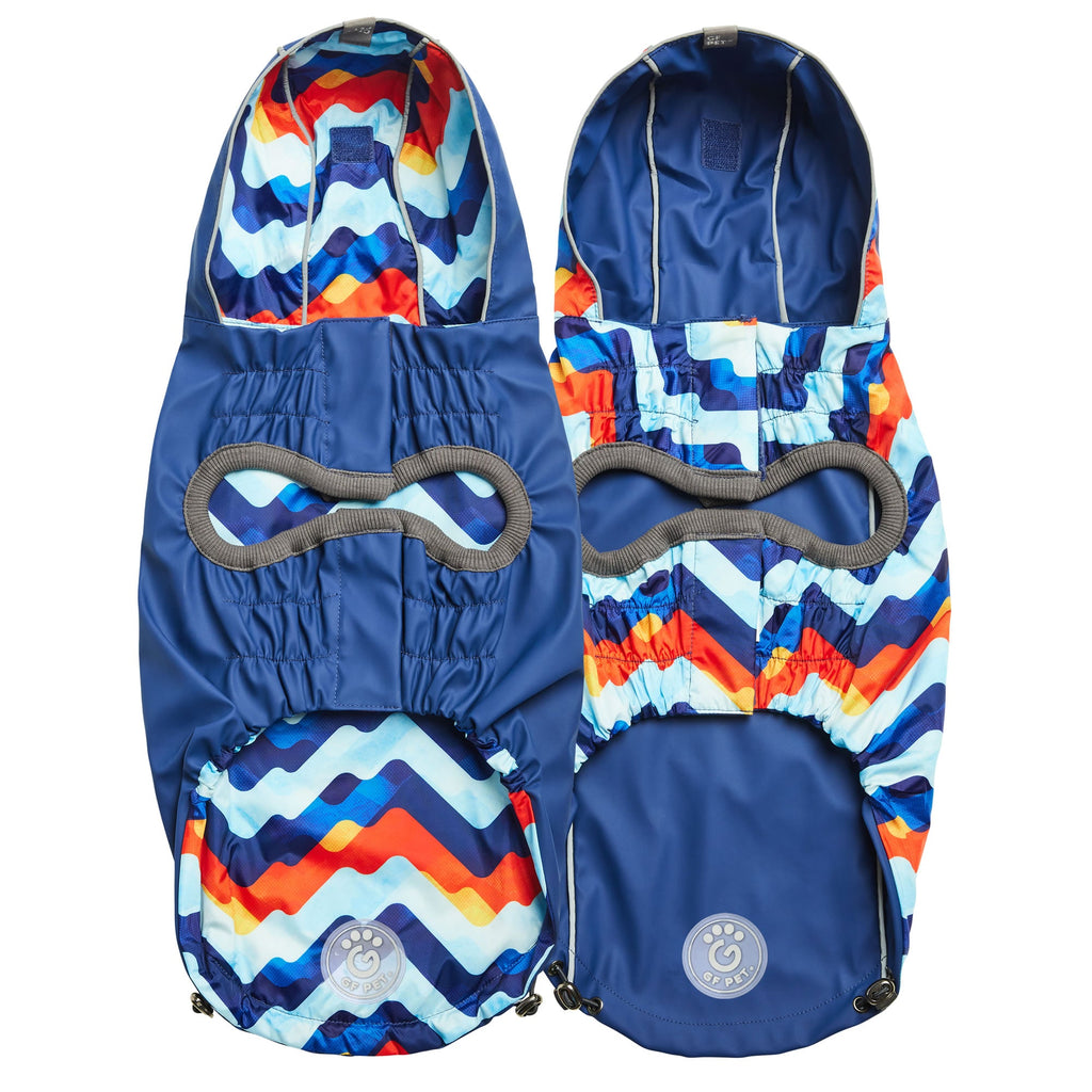 Reversible Elasto-Fit Raincoat - Navy/Navy by GF Pet.us