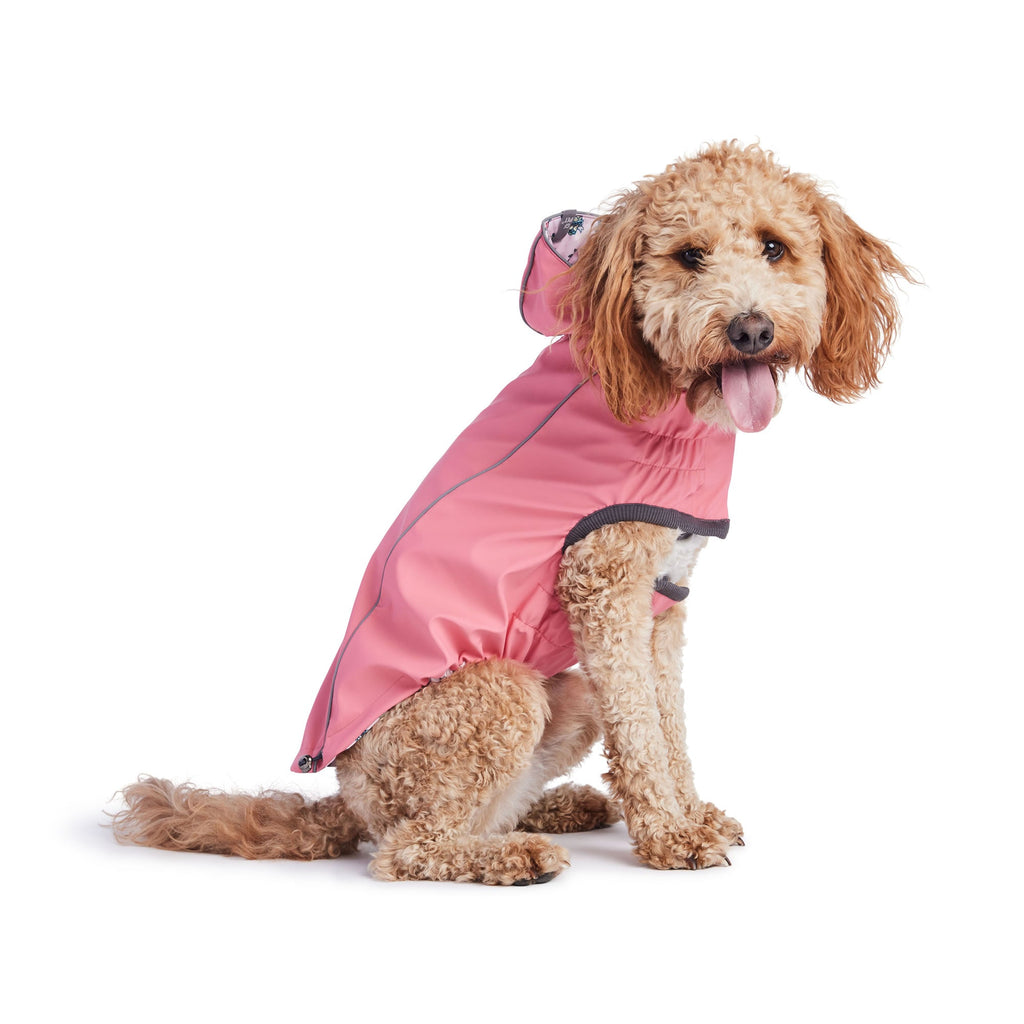 Reversible Elasto-Fit Raincoat - Pink/Pink by GF Pet.us
