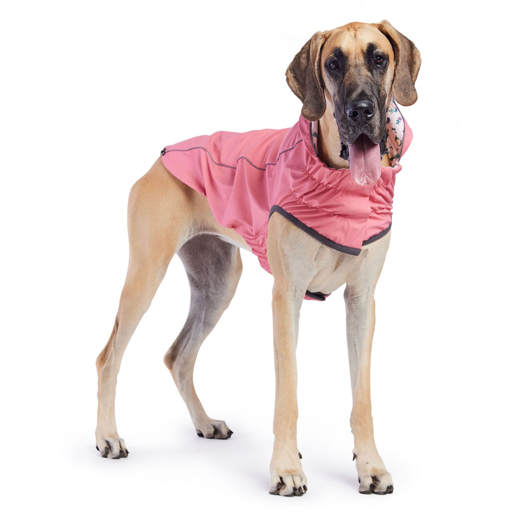 Reversible Elasto-Fit Raincoat - Pink/Pink by GF Pet.us