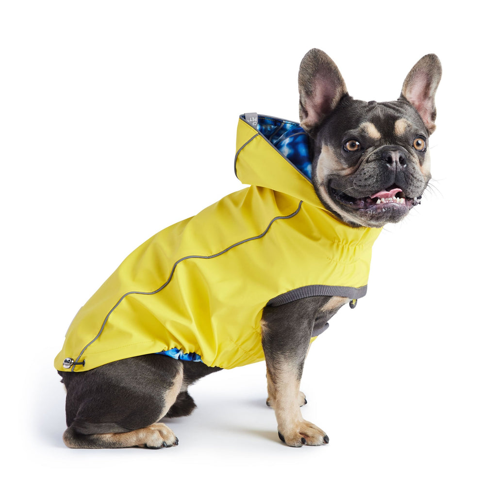 Reversible Elasto-Fit Raincoat - Yellow/Blue by GF Pet.us