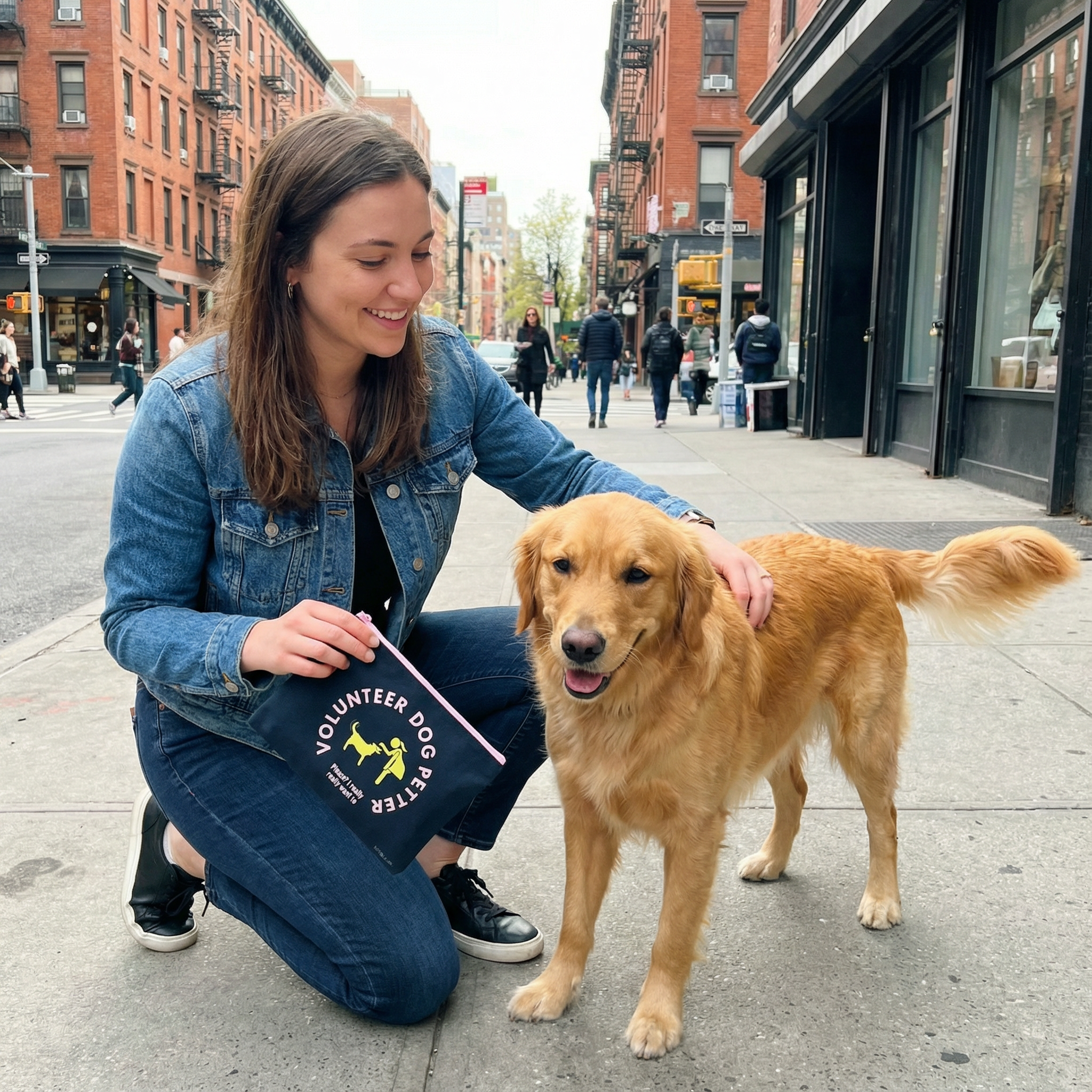 GetBullish Volunteer Dog Petter Canvas Zipper Pouch 9.5" x 7" | Cosmetics Bag or Pencil Case by The Bullish Store