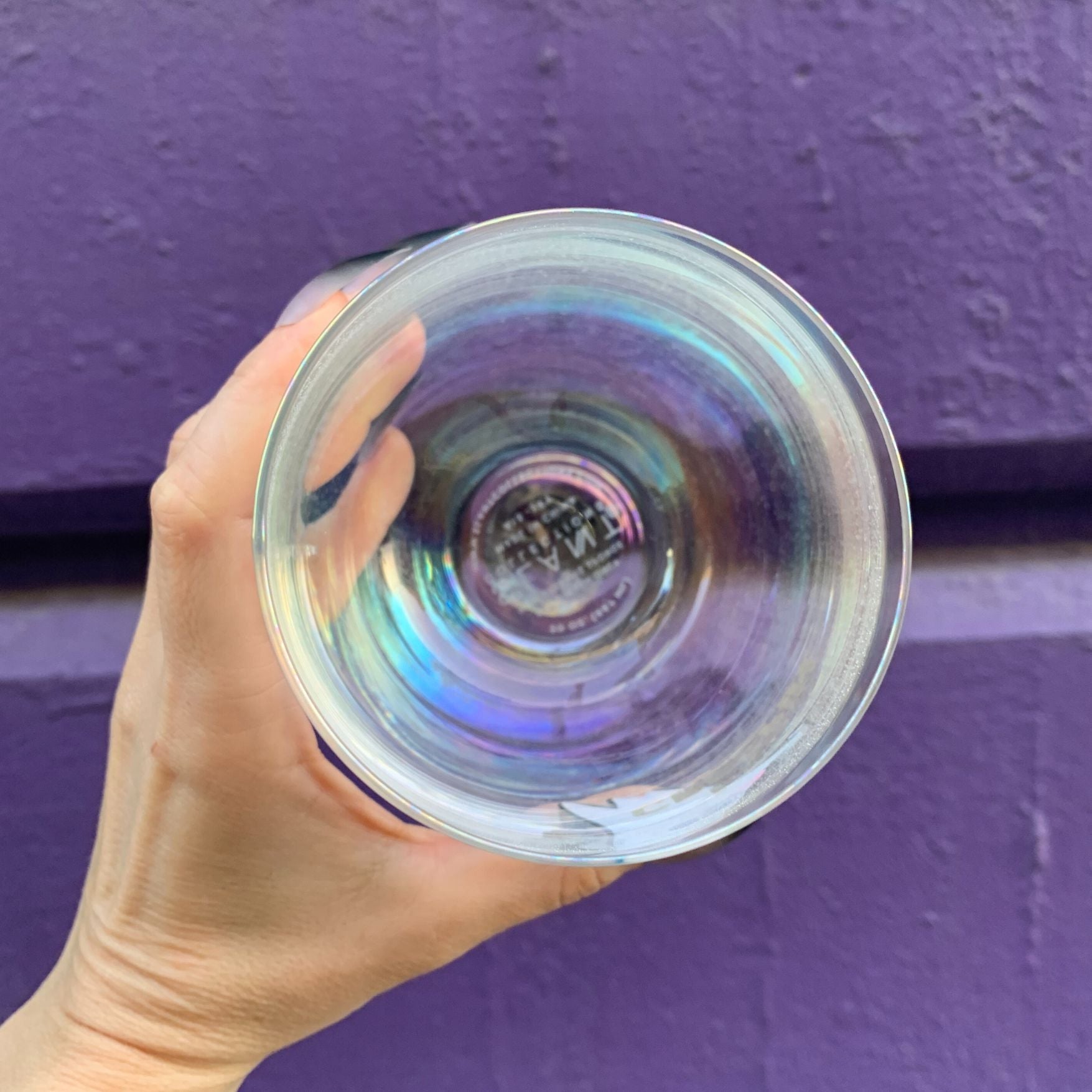 Ghost "I Be Creepin" Jumbo Stemless Wine Glass in Iridescent | 30 Oz. | Holds an Entire Bottle of Wine by The Bullish Store