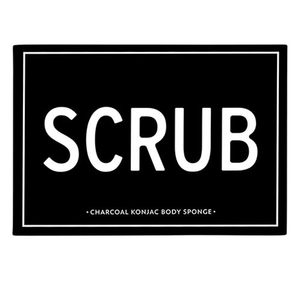 Charcoal Konjac Body Sponge | All-Natural Scrub Sponge Detoxify Exfoliate Skin by The Bullish Store