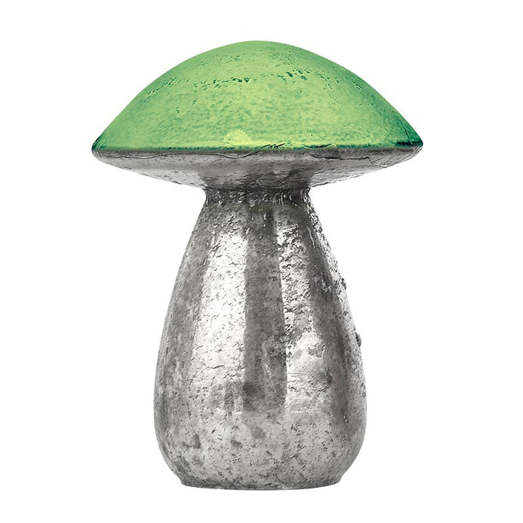 Glass Mushrooms in Set of 4 | Glass Figurines Sculpture for Indoor/Outdoor Decor by The Bullish Store