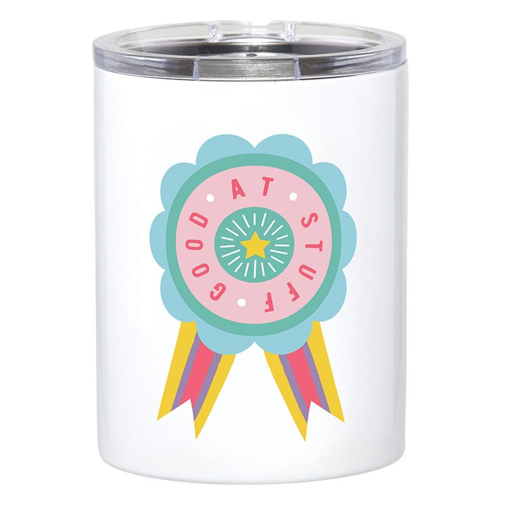 Good At Stuff Stainless Steel Tumbler | Award Ribbon Travel Tumbler | 12oz by The Bullish Store
