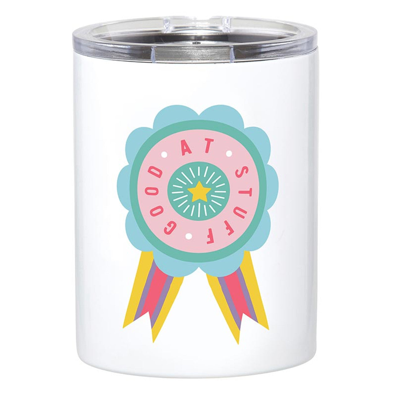 Good At Stuff Stainless Steel Tumbler | Award Ribbon Travel Tumbler | 12oz by The Bullish Store
