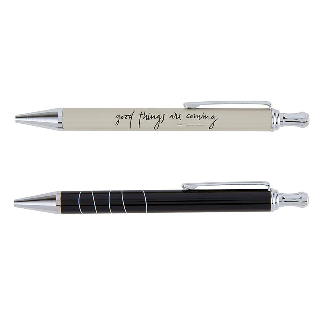 Good Things Are Coming Pen Set | Set of 2 Giftable Pens in Box | Refillable by The Bullish Store