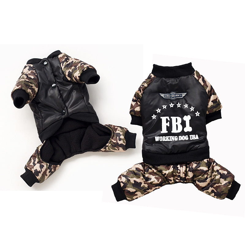 FBI Camouflage Coat | Jumpsuit Pants by Furr Baby Gifts