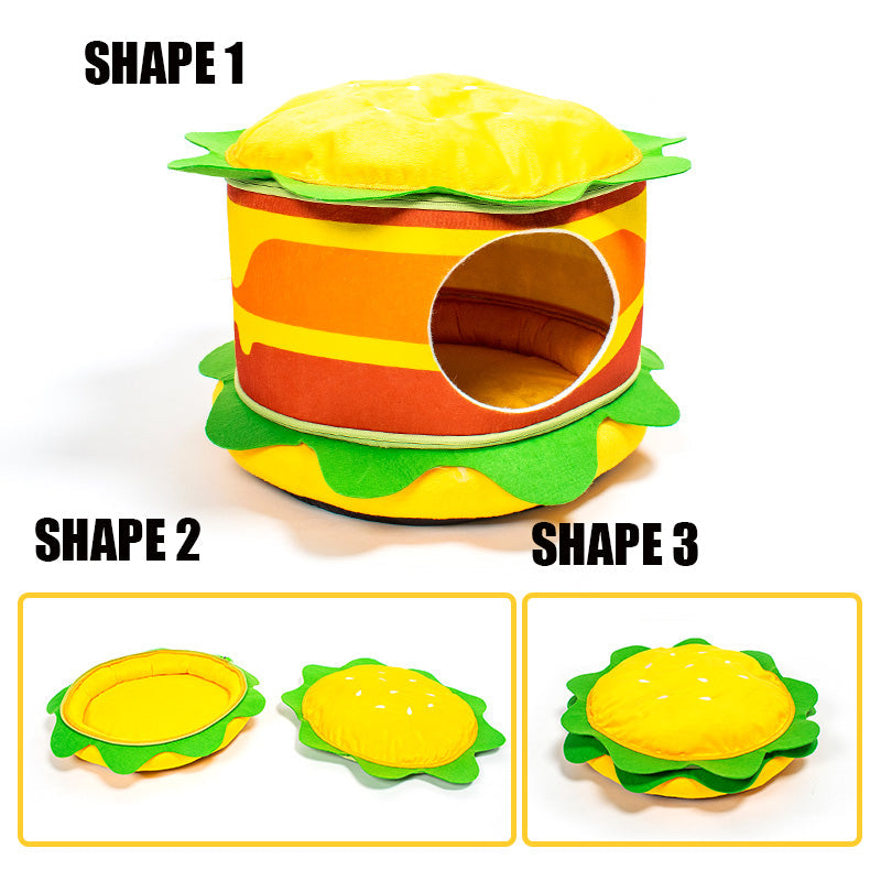 Hamburger French Fries Pet Bed by Furr Baby Gifts