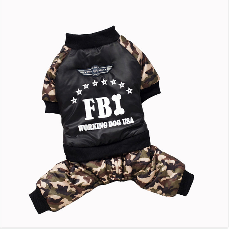 FBI Camouflage Coat | Jumpsuit Pants by Furr Baby Gifts