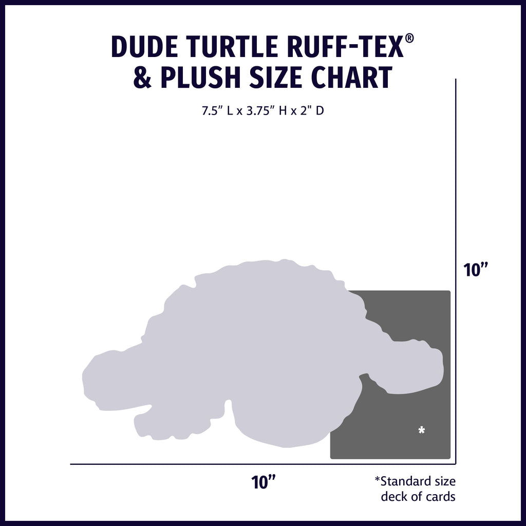 Huggle-Fusion® Dude Turtle Plush & Latex Dog Toy by HuggleHounds