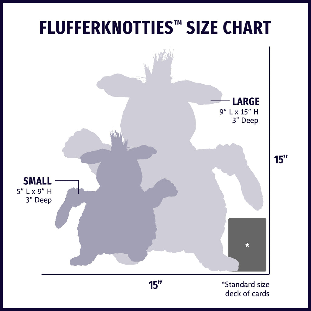 Louise Lamb HuggleFleece® FlufferKnottie™ Plush Dog Toy by HuggleHounds