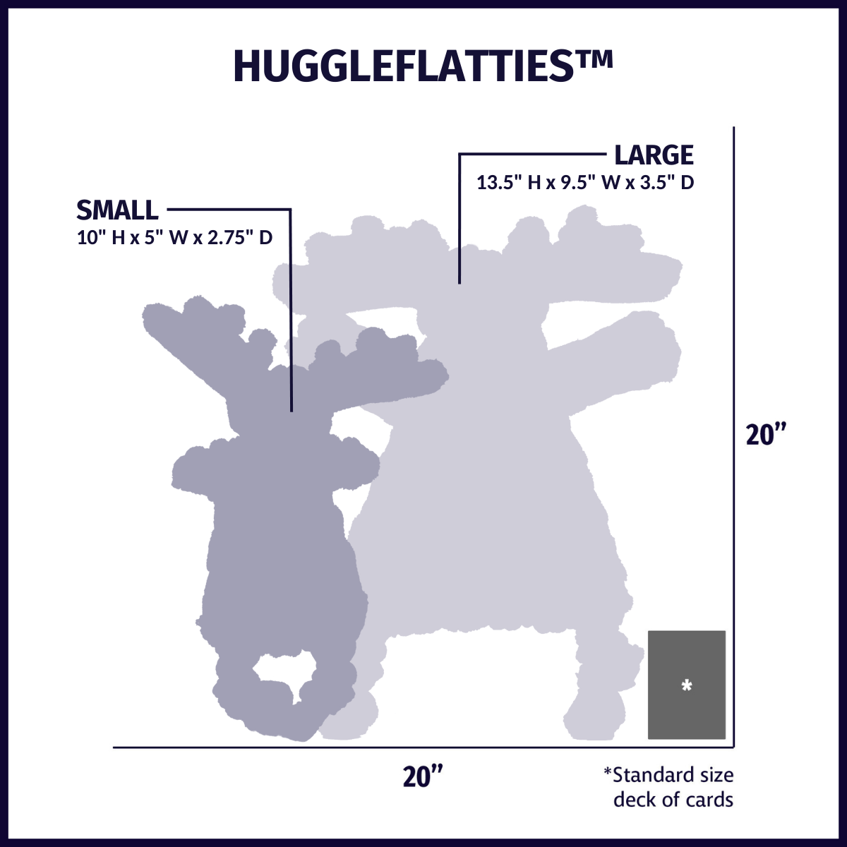 Morris Moose HuggleFlatties™ Durable Plush Dog Toy by HuggleHounds
