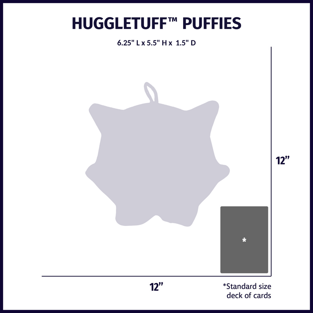 HuggleTuff™ Puffies Woodland Friends Plush Dog Toys, 3 Pack by HuggleHounds