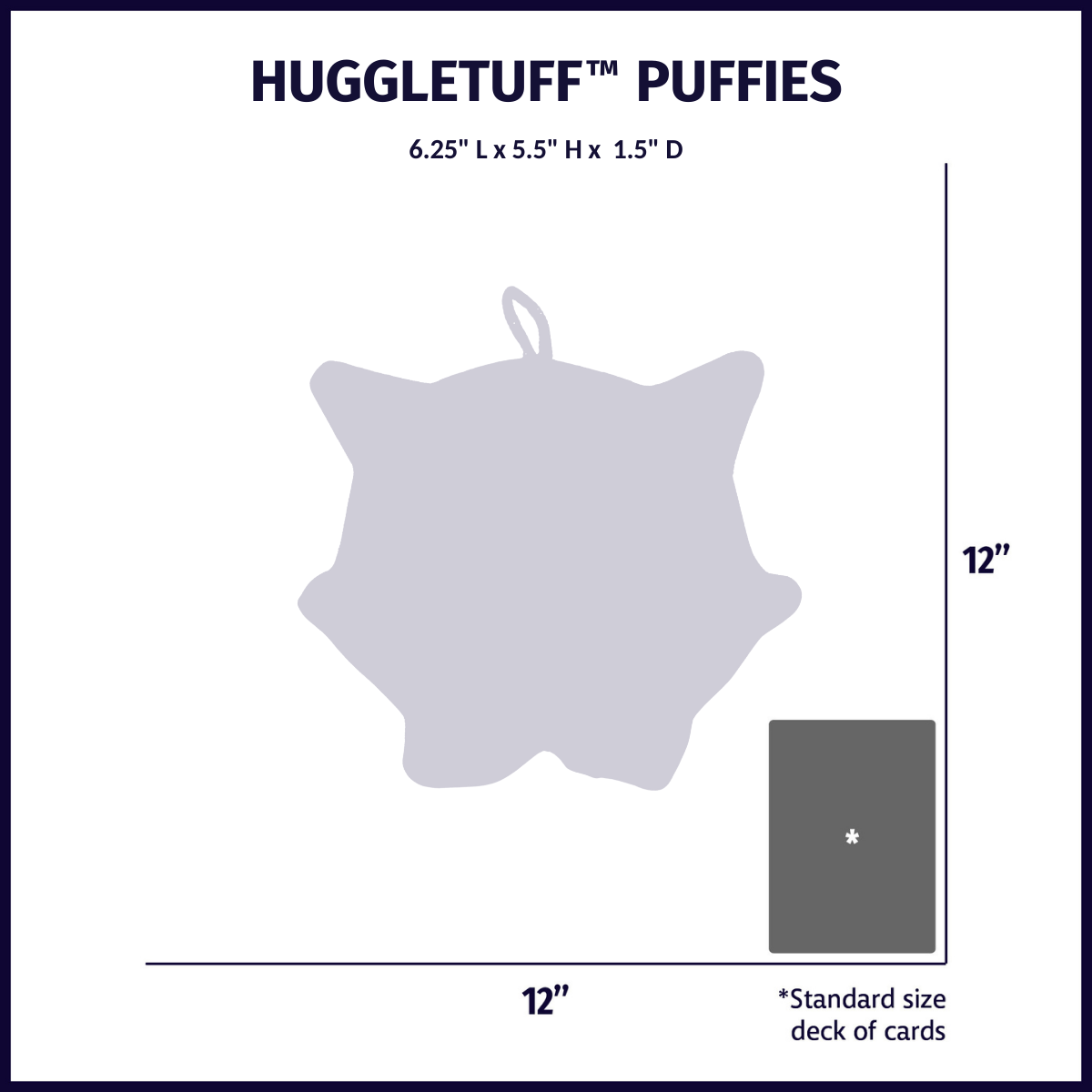 HuggleTuff™ Puffies Woodland Friends Plush Dog Toys, 3 Pack by HuggleHounds