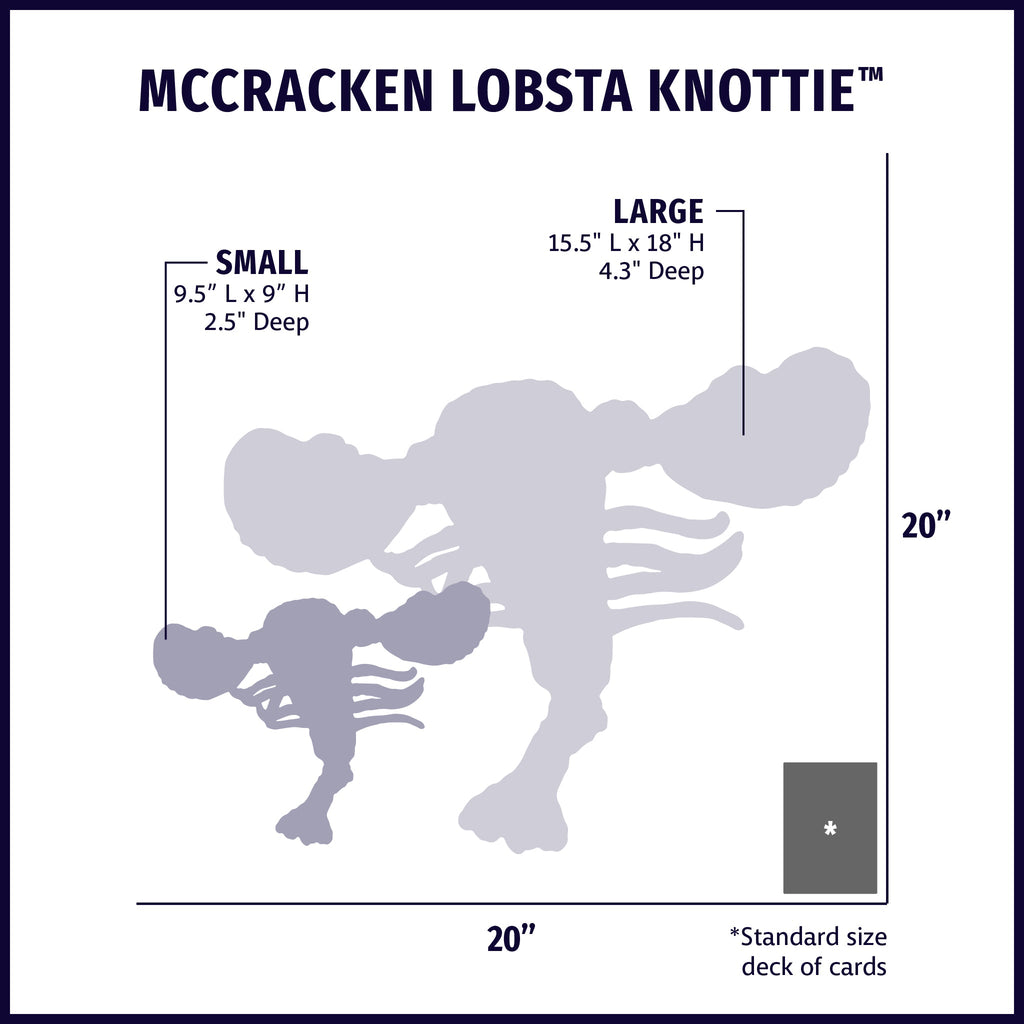 McCracken Lobsta™ Knottie® Plush Dog Toy by HuggleHounds