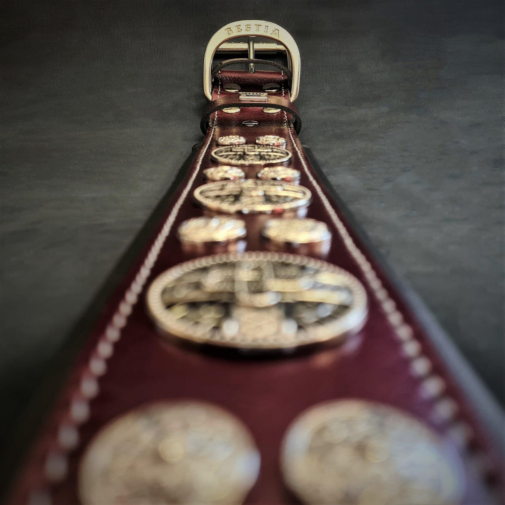 The "Hektor" Burgundy Collar LIMITED by Bestia Dog Gear