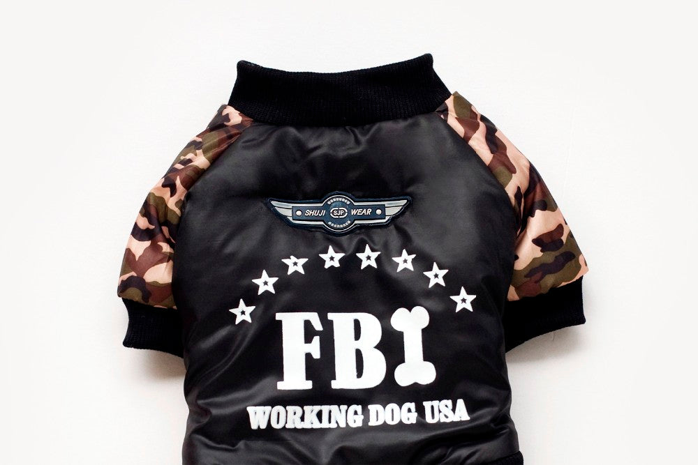 FBI Camouflage Coat | Jumpsuit Pants by Furr Baby Gifts
