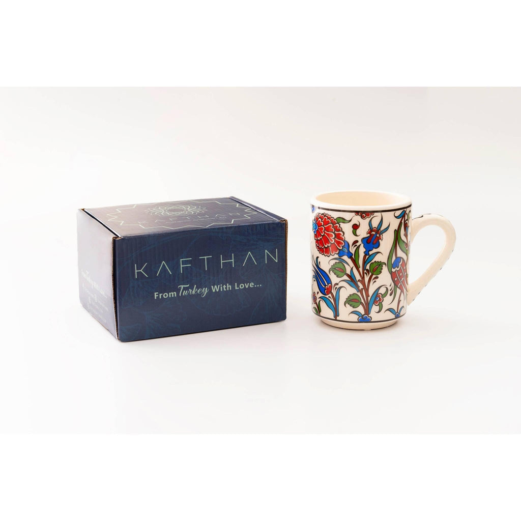 Handmade in Türkiye Ceramic Botanical Mugs - 9 Styles, Mix and Match by The Bullish Store