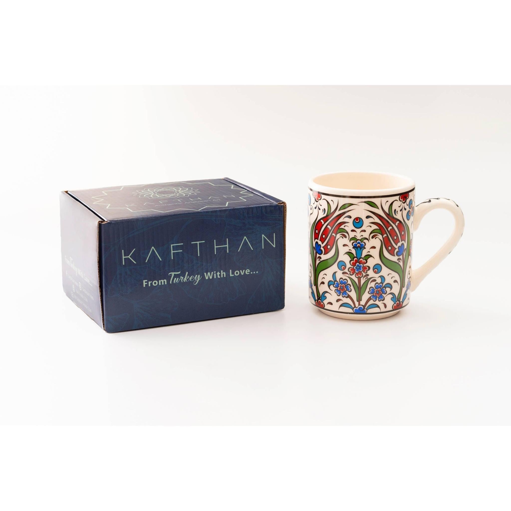 Handmade in Türkiye Ceramic Botanical Mugs - 9 Styles, Mix and Match by The Bullish Store