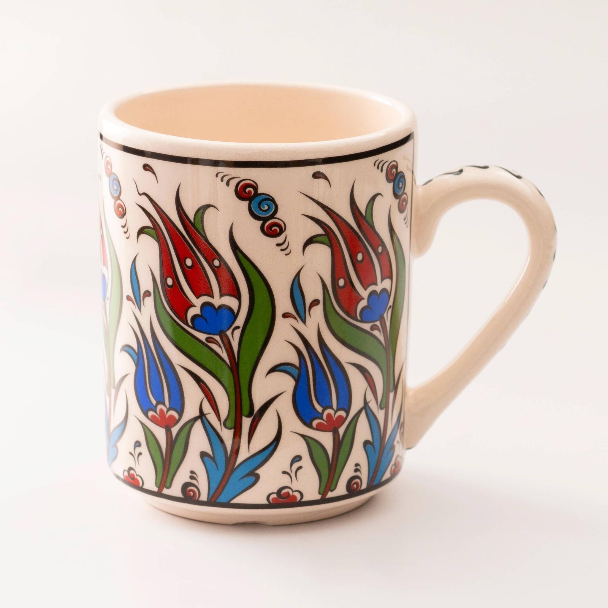 Handmade in Türkiye Ceramic Botanical Mugs - 9 Styles, Mix and Match by The Bullish Store