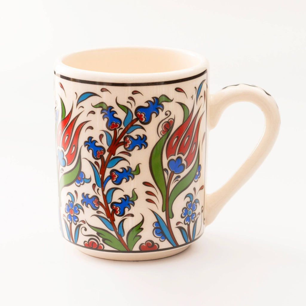 Handmade in Türkiye Ceramic Botanical Mugs - 9 Styles, Mix and Match by The Bullish Store