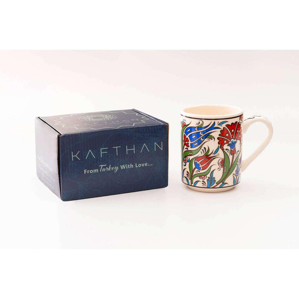 Handmade in Türkiye Ceramic Botanical Mugs - 9 Styles, Mix and Match by The Bullish Store