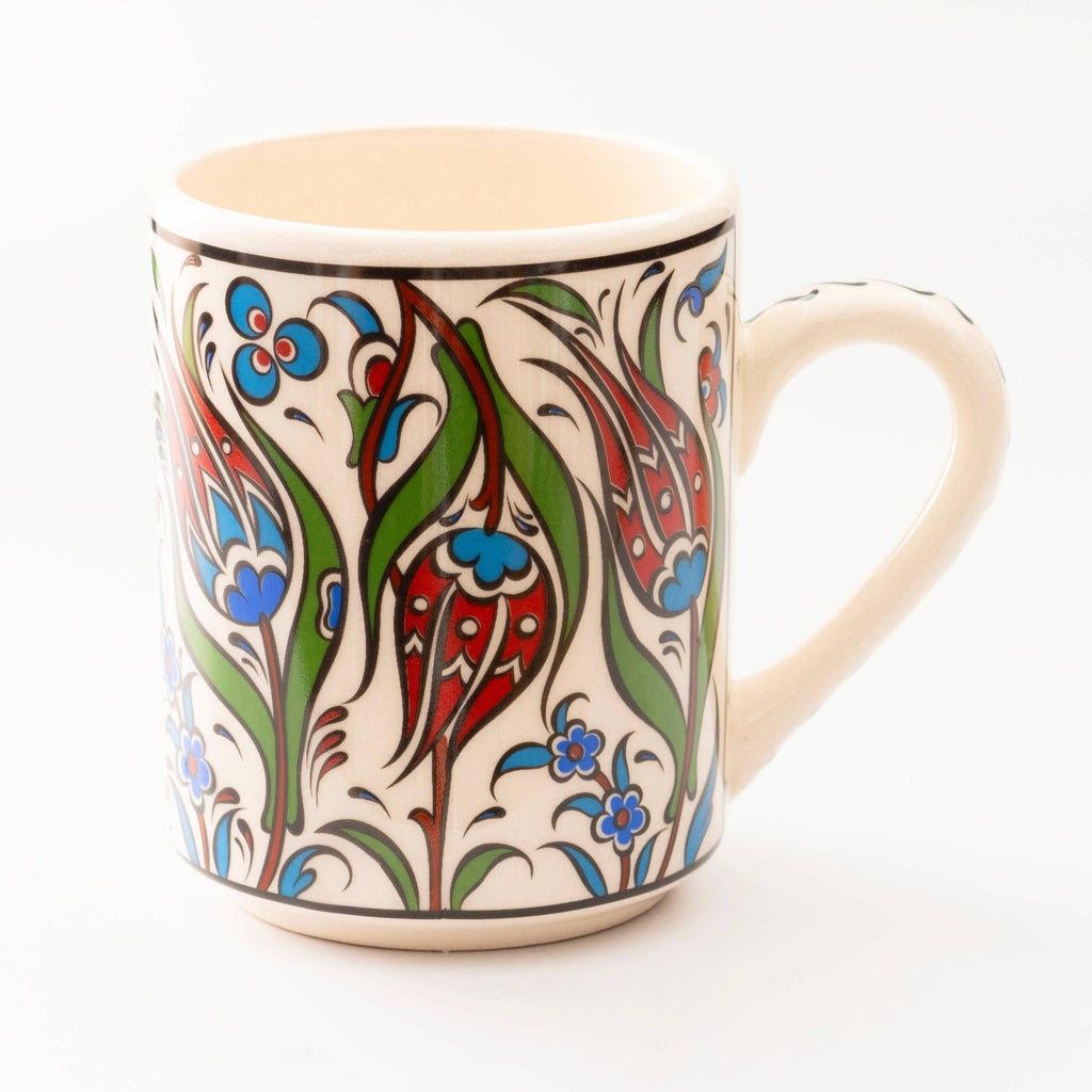 Handmade in Türkiye Ceramic Botanical Mugs - 9 Styles, Mix and Match by The Bullish Store