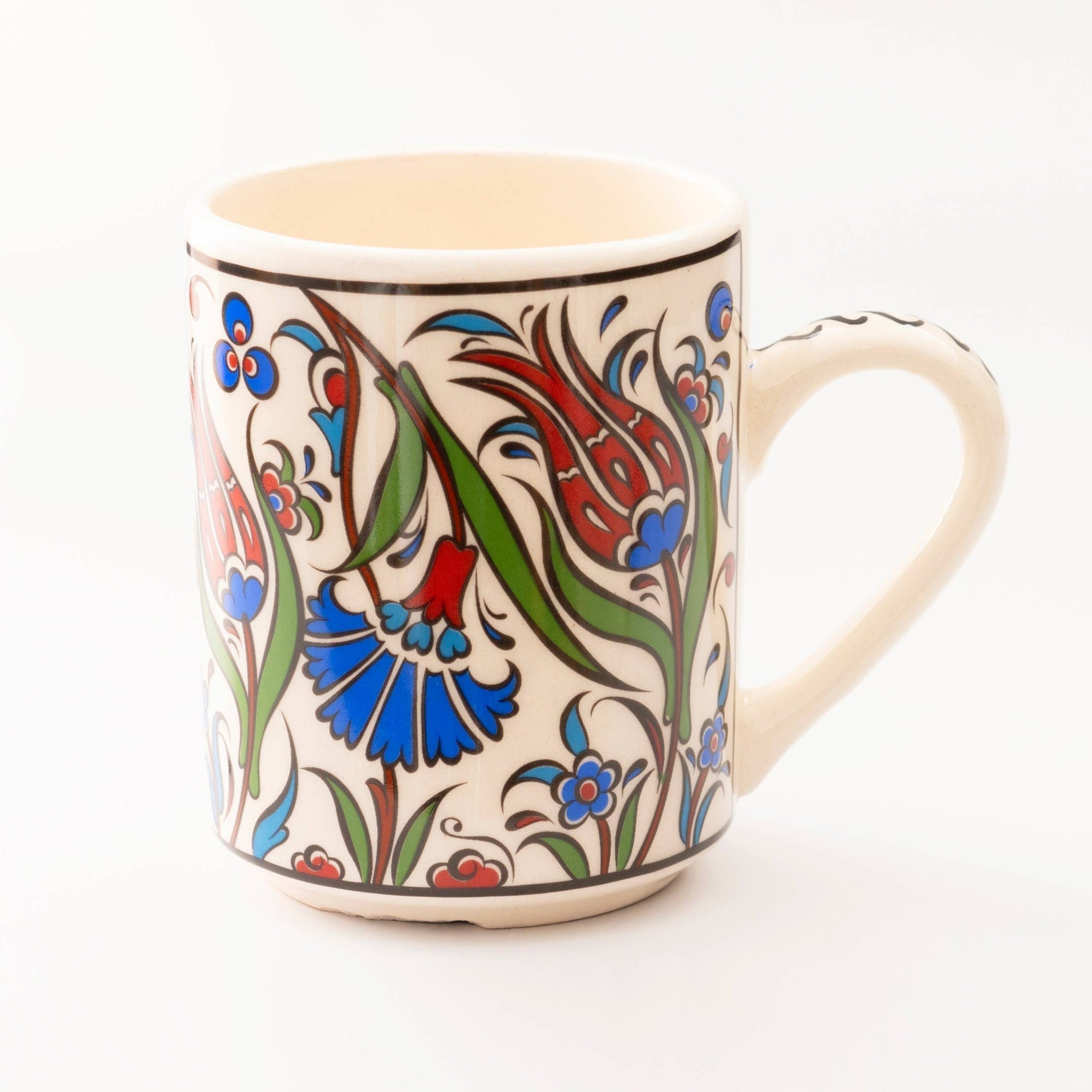Handmade in Türkiye Ceramic Botanical Mugs - 9 Styles, Mix and Match by The Bullish Store