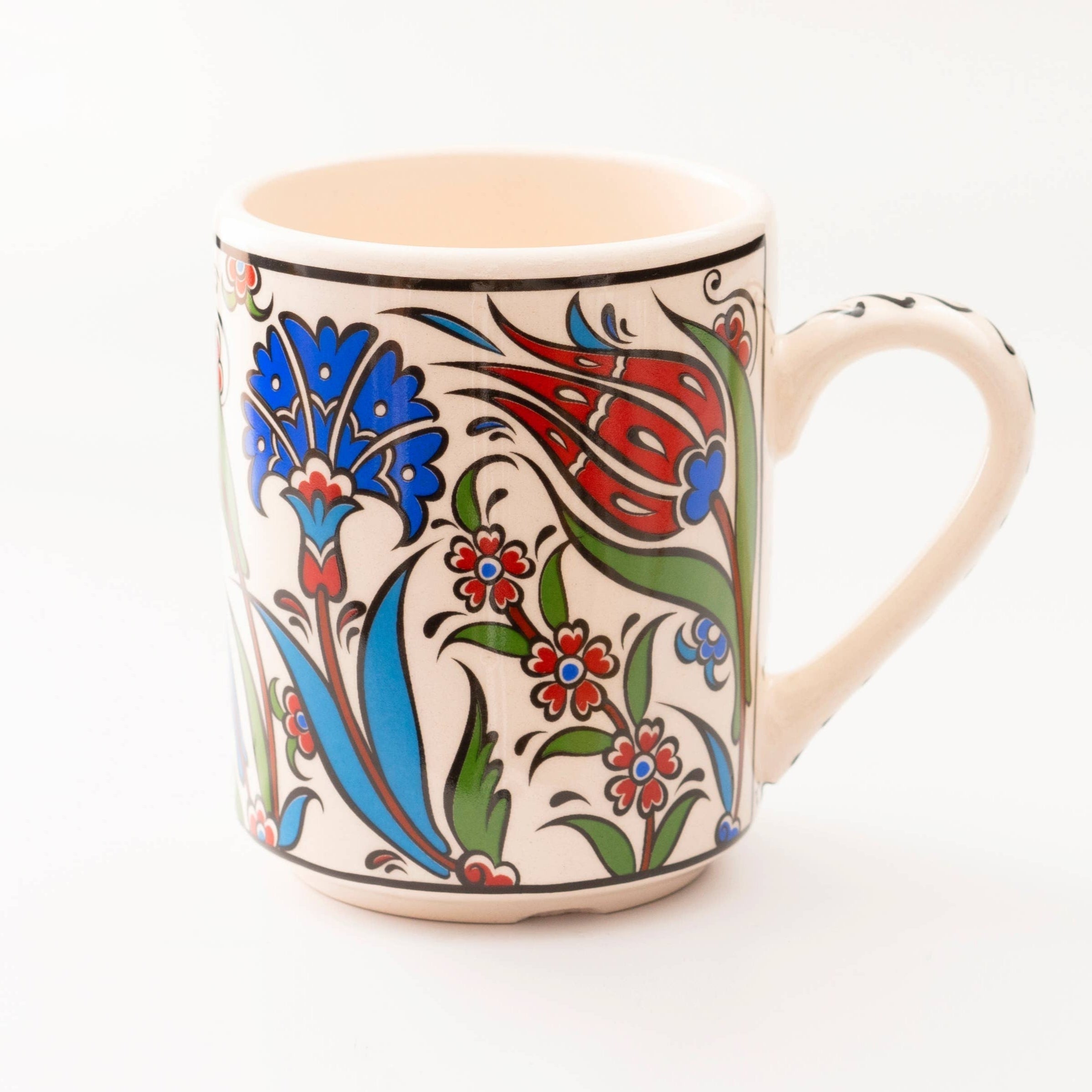 Handmade in Türkiye Ceramic Botanical Mugs - 9 Styles, Mix and Match by The Bullish Store