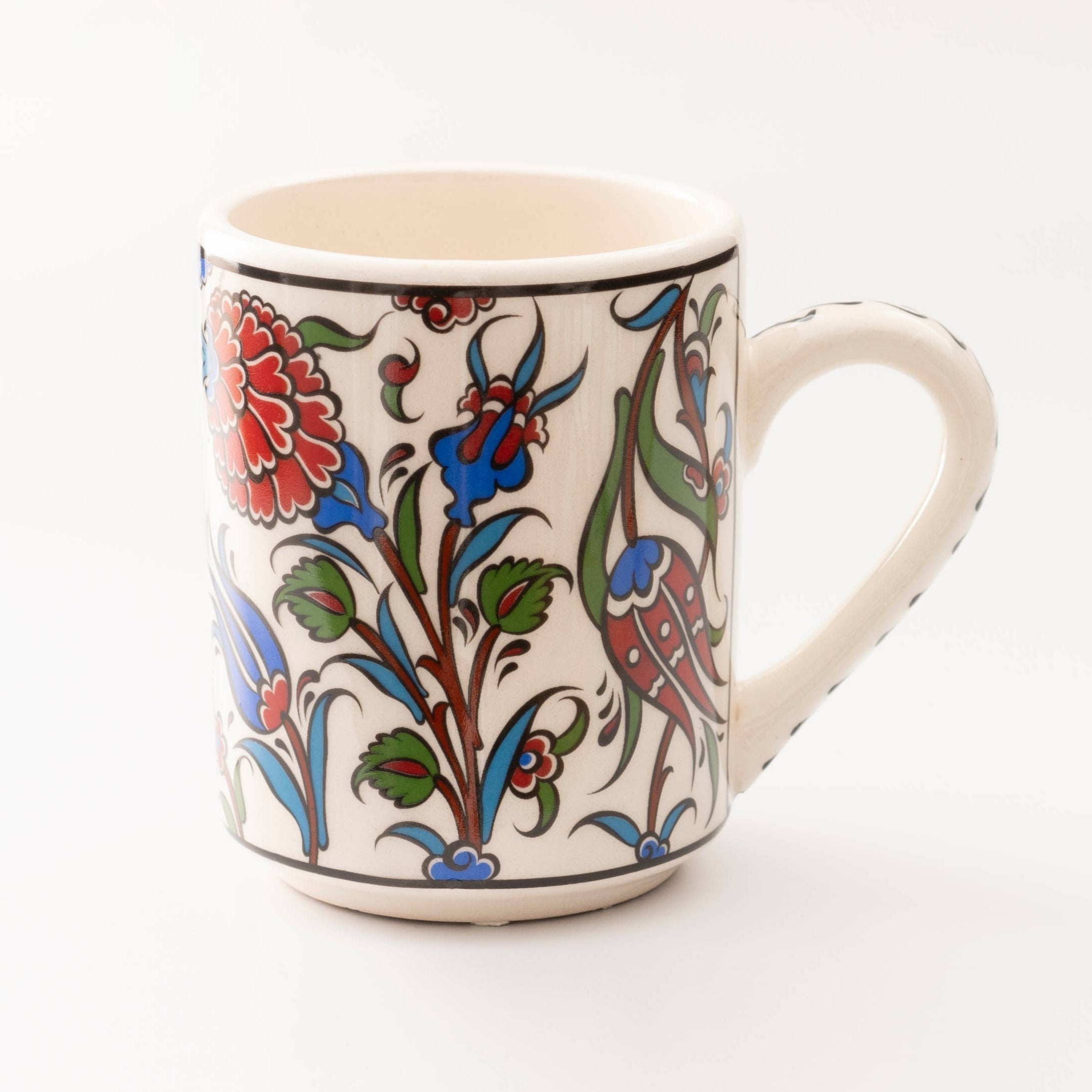 Handmade in Türkiye Ceramic Botanical Mugs - 9 Styles, Mix and Match by The Bullish Store