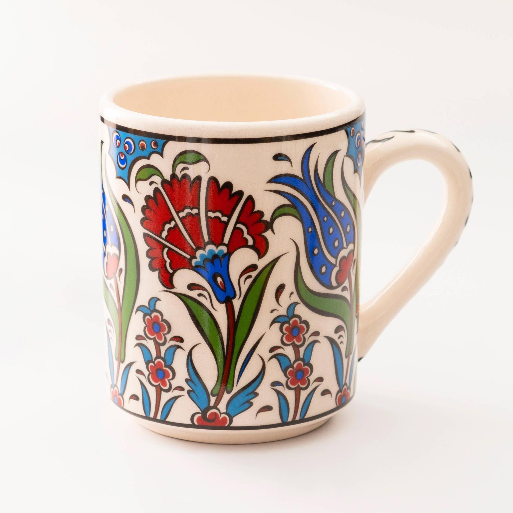 Handmade in Türkiye Ceramic Botanical Mugs - 9 Styles, Mix and Match by The Bullish Store