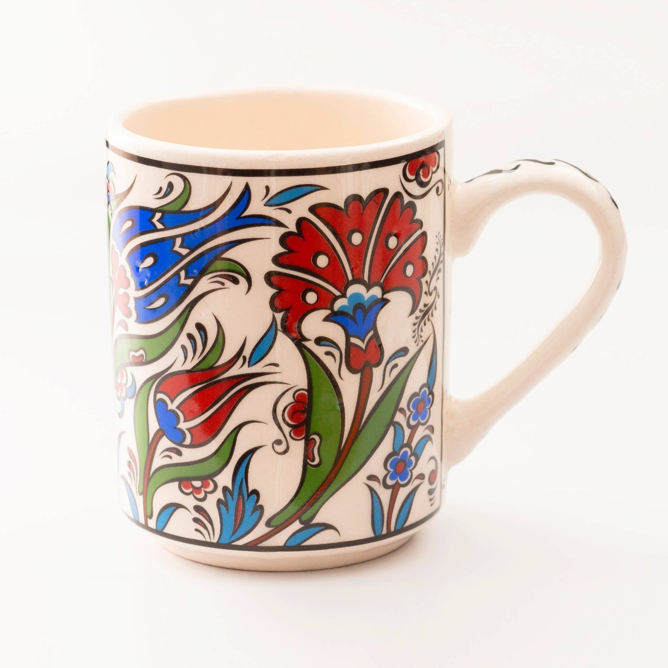 Handmade in Türkiye Ceramic Botanical Mugs - 9 Styles, Mix and Match by The Bullish Store