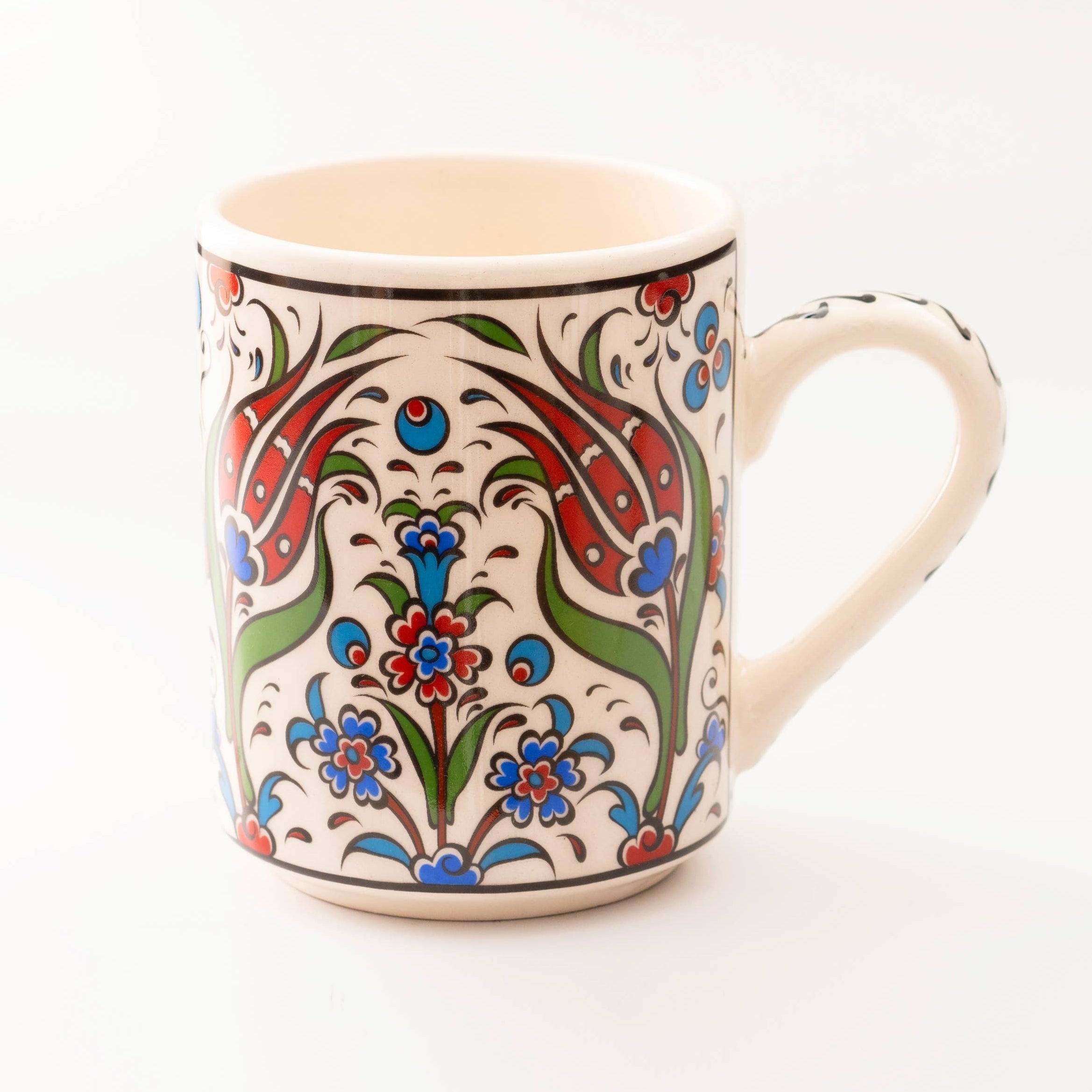 Handmade in Türkiye Ceramic Botanical Mugs - 9 Styles, Mix and Match by The Bullish Store