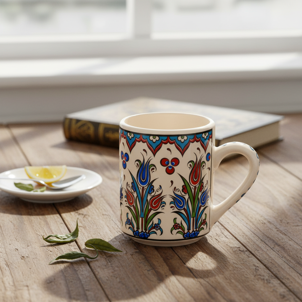 Handmade in Türkiye Ceramic Botanical Mugs - 9 Styles, Mix and Match by The Bullish Store