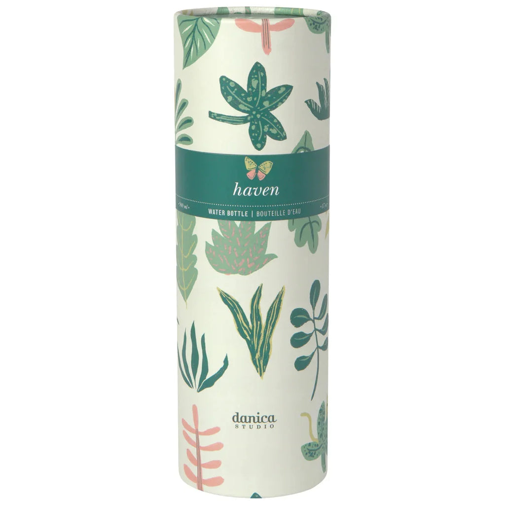 Haven Hydration Stainless Steel Water Bottle in Gift Tube | 17 oz | Gift for Her by The Bullish Store