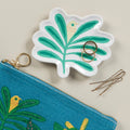 Haven Palm Tree Shaped Ceramic Trinket Tray | Catch-all Decorative Tray | 4.75” x 4” by The Bullish Store