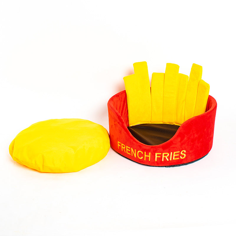 Hamburger French Fries Pet Bed by Furr Baby Gifts