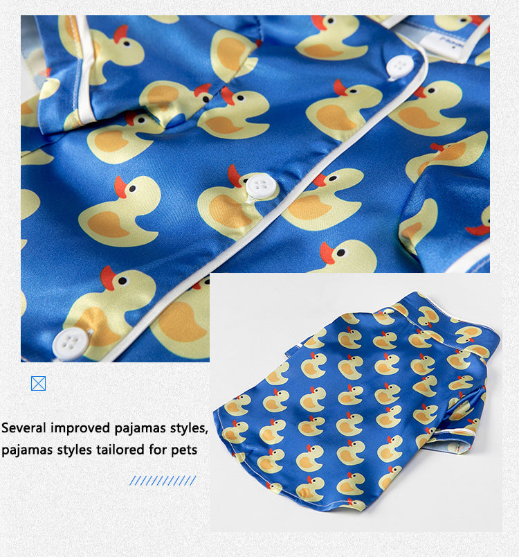 Pet Silk Duck Pajamas by Furr Baby Gifts
