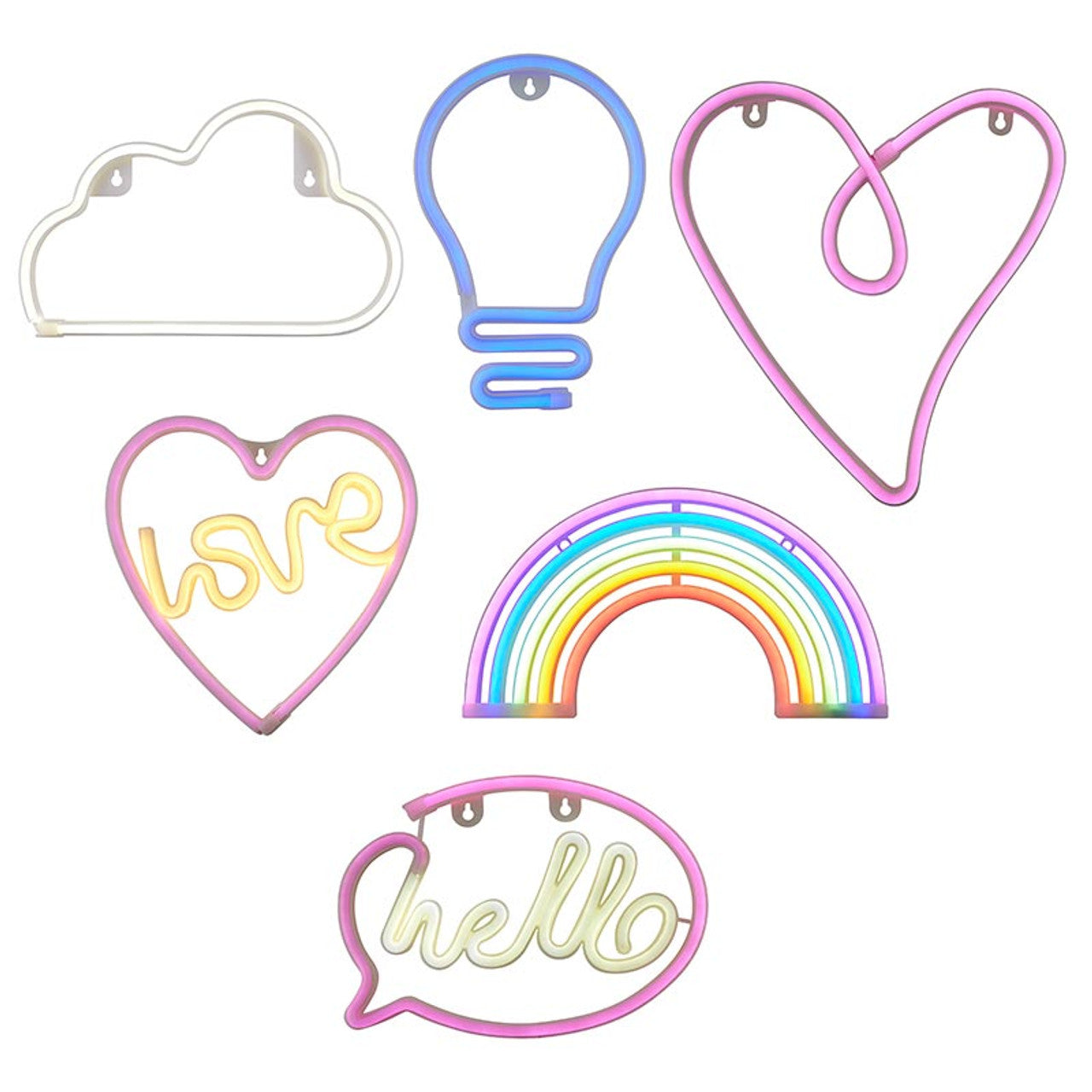 Heart Neon LED Light | Heart Shaped Wall Art Sign by The Bullish Store