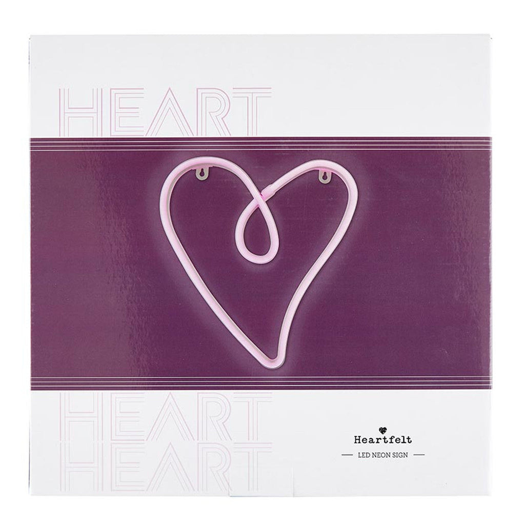 Heart Neon LED Light | Heart Shaped Wall Art Sign by The Bullish Store