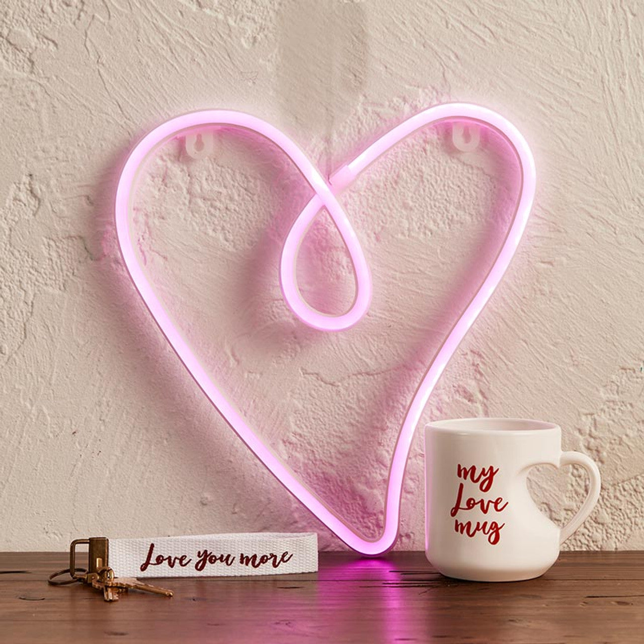 Heart Neon LED Light | Heart Shaped Wall Art Sign by The Bullish Store