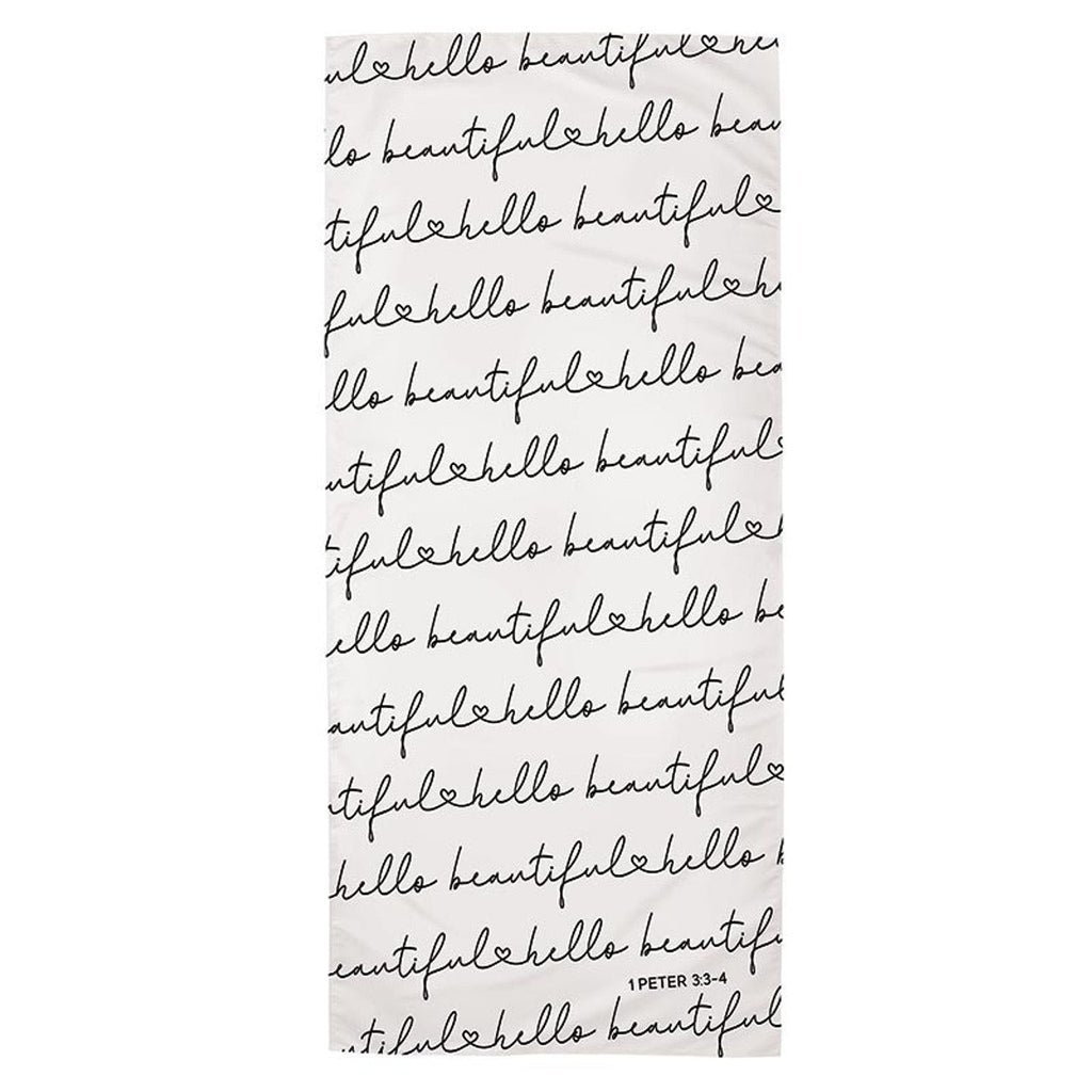 Hello Beautiful Oversized Quick Dry Beach Towel | Ultra Absorbent | 35" x 78" by The Bullish Store