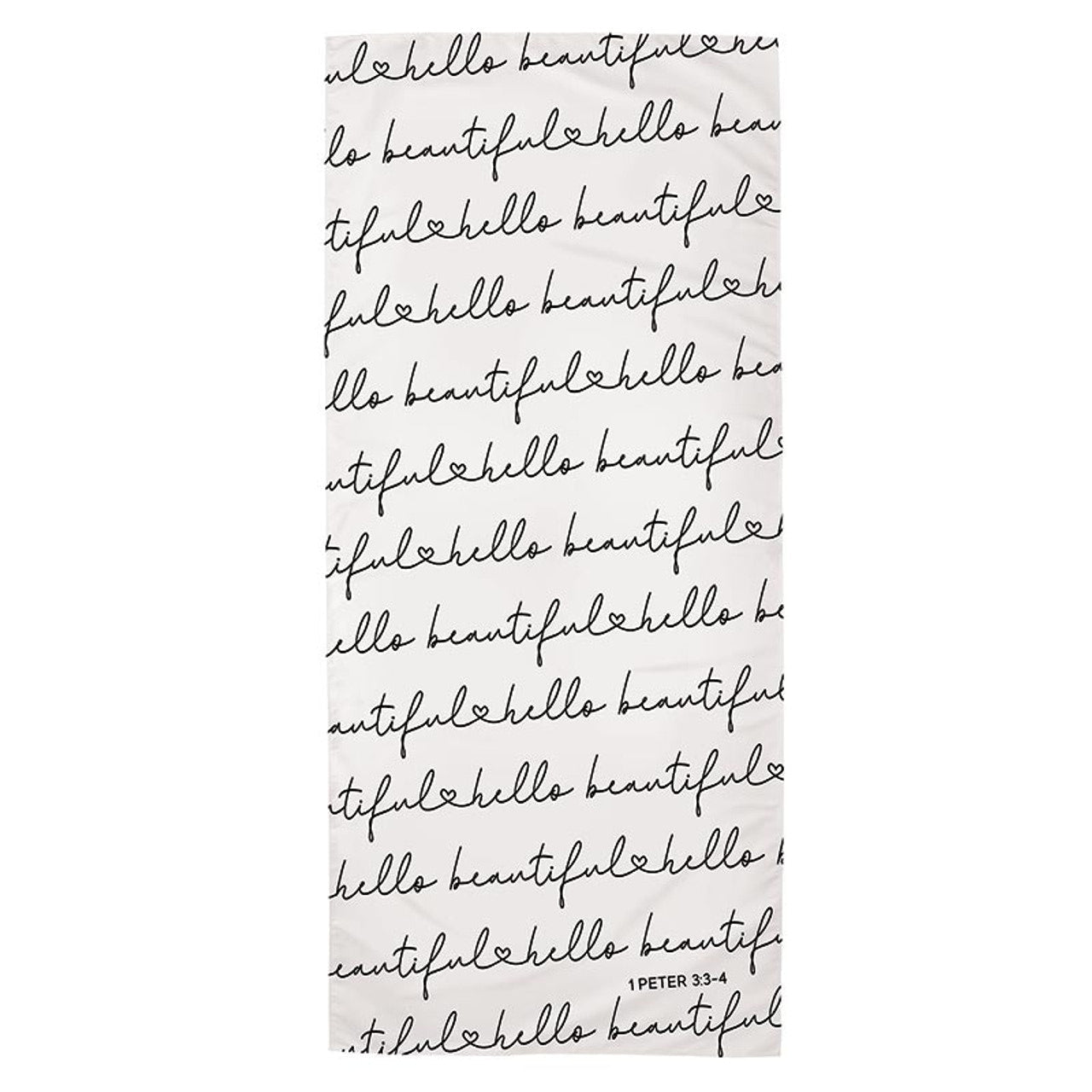Hello Beautiful Oversized Quick Dry Beach Towel | Ultra Absorbent | 35" x 78" by The Bullish Store