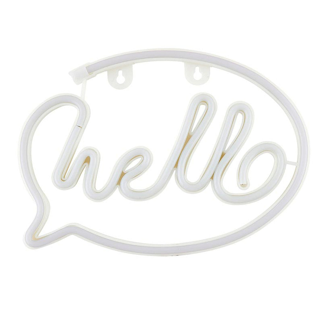 Hello Neon LED Light | Wall Art Sign by The Bullish Store