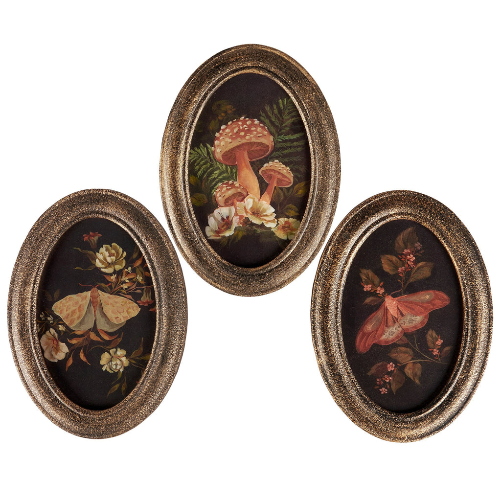 Hidden Garden Hanging Decor Set | Natural Wood Frame Wall Display by The Bullish Store