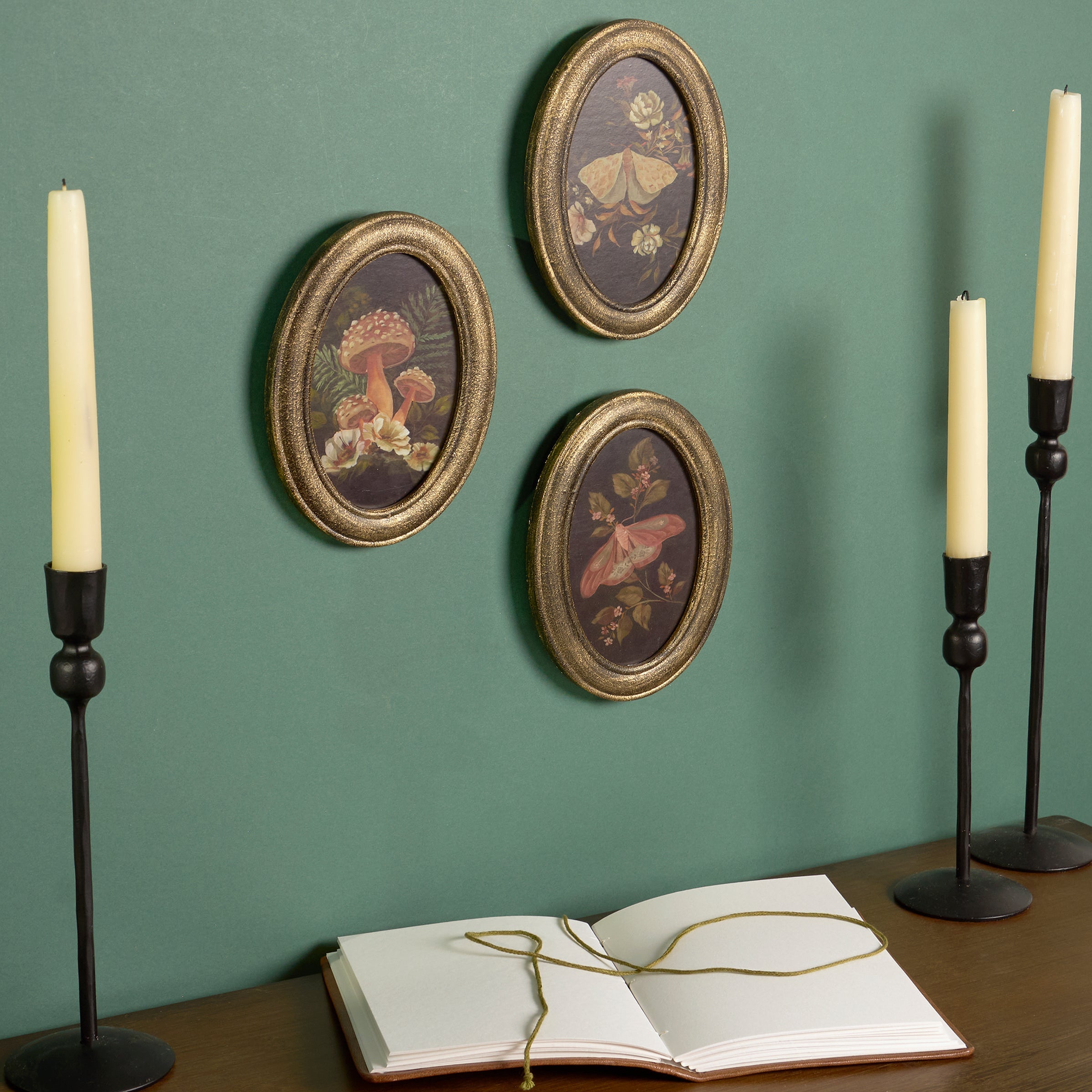 Hidden Garden Hanging Decor Set | Natural Wood Frame Wall Display by The Bullish Store